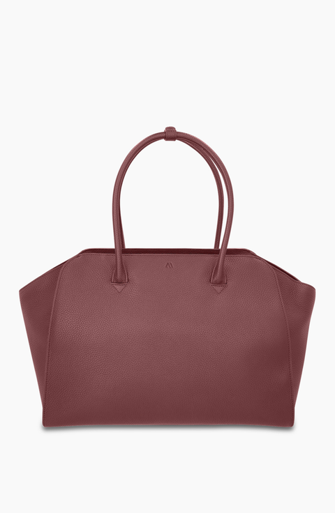 Voyager Leather Tote Bag - Grain
