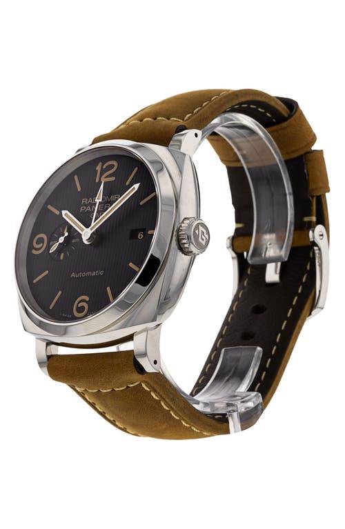 Watchfinder & Co. Panerai  2020 Radiomir 1940 3 Days Gmt Pam00657 Automatic Leather Strap Wa In Black
