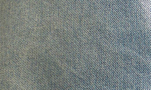 Good American Good '90s Coated Denim Miniskirt In Blue