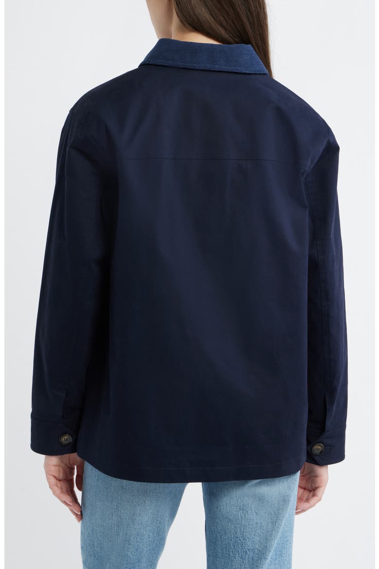 Cotton Stretch Twill Jacket, Alternate, color, NAVY
