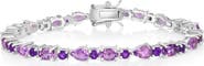 SIMONA Multi-Shaped Amethyst Sterling Silver Bracelet