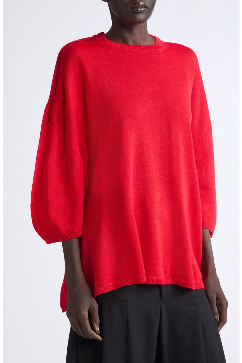 12 Gauge Acrylic and Wool Sweater, Alternate, color, RED