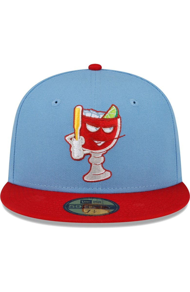 New Era Men's New Era Red Reno Aces Copa De La Diversion 59FIFTY Fitted Hat, Alternate, color, Light Blue