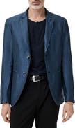 John Varvatos Allen Slim Fit Linen Blend Blazer