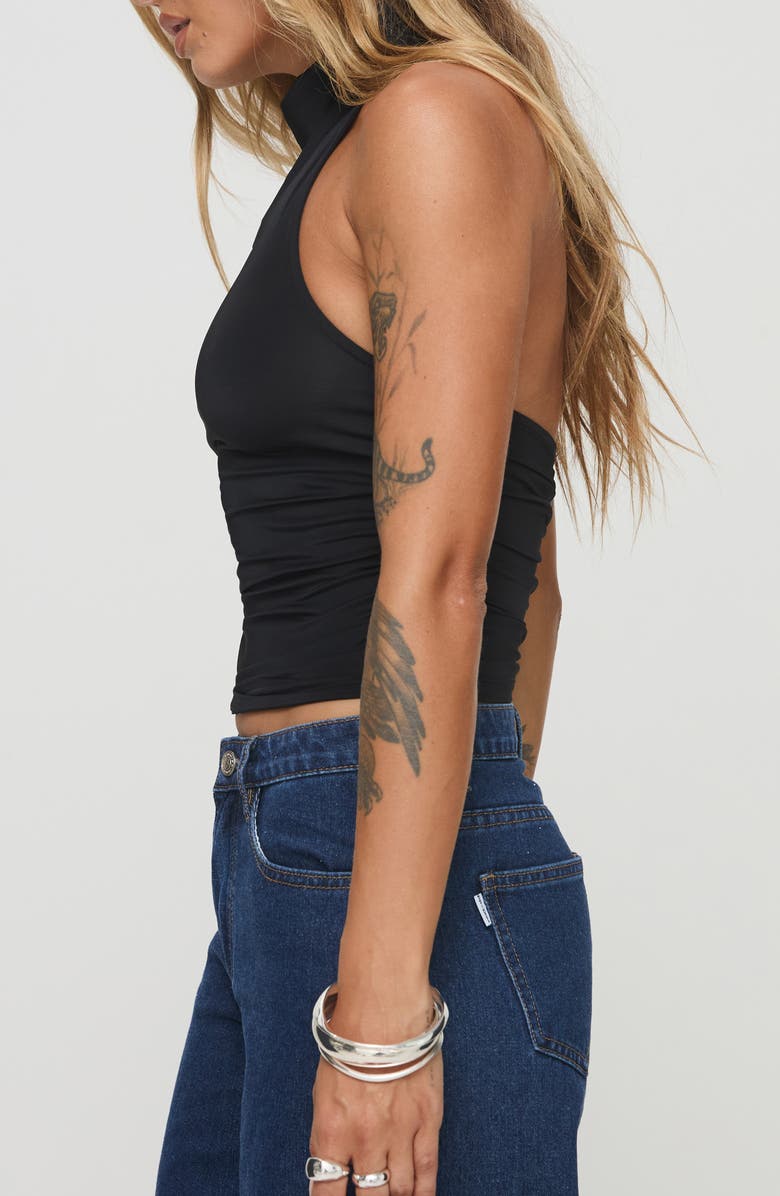 Princess Polly Giggle Sleeveless Cowl Neck Top, Alternate, color, Black