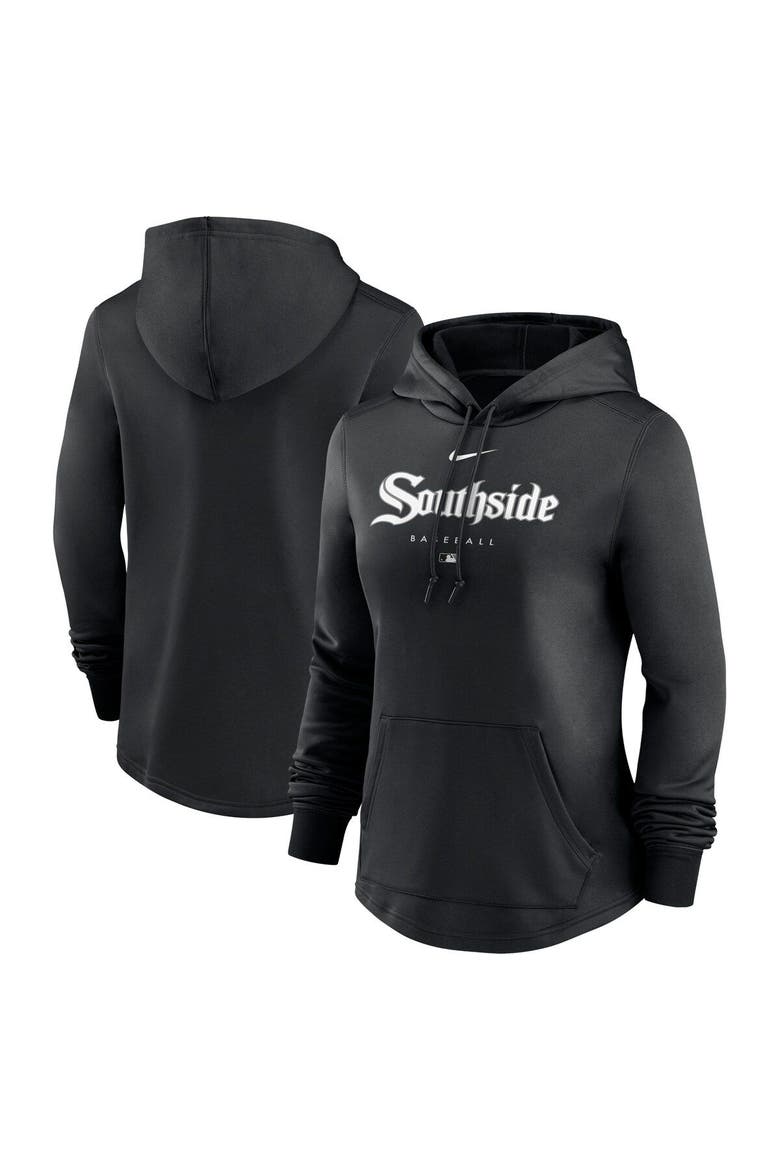 Women's Nike  Black Chicago White Sox City Connect Pregame Performance Pullover Hoodie, Main, color, Black