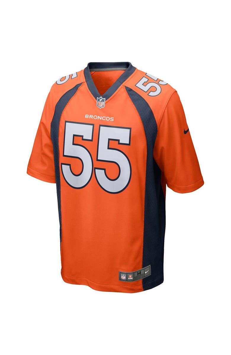 Nike Men's Nike Bradley Chubb Orange Denver Broncos Game Jersey, Alternate, color, 