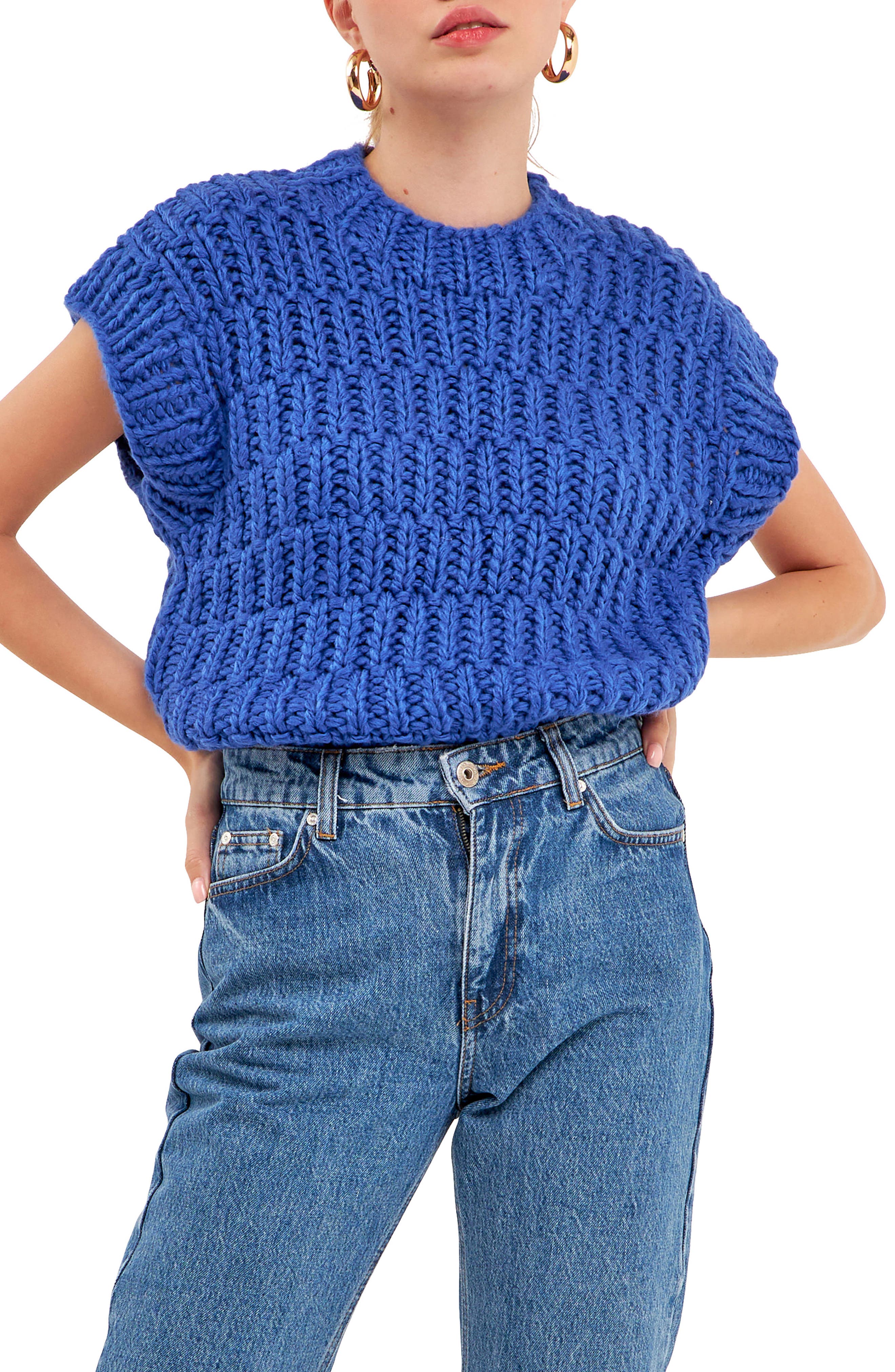 Chunky Cap Sleeve Sweater - image 5