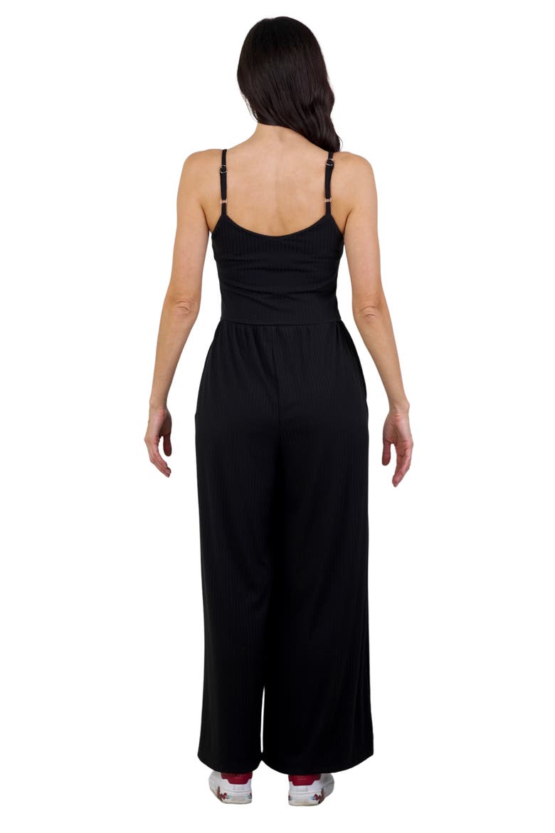Blushing Beauties Black Jumpsuit, Alternate, color, Black