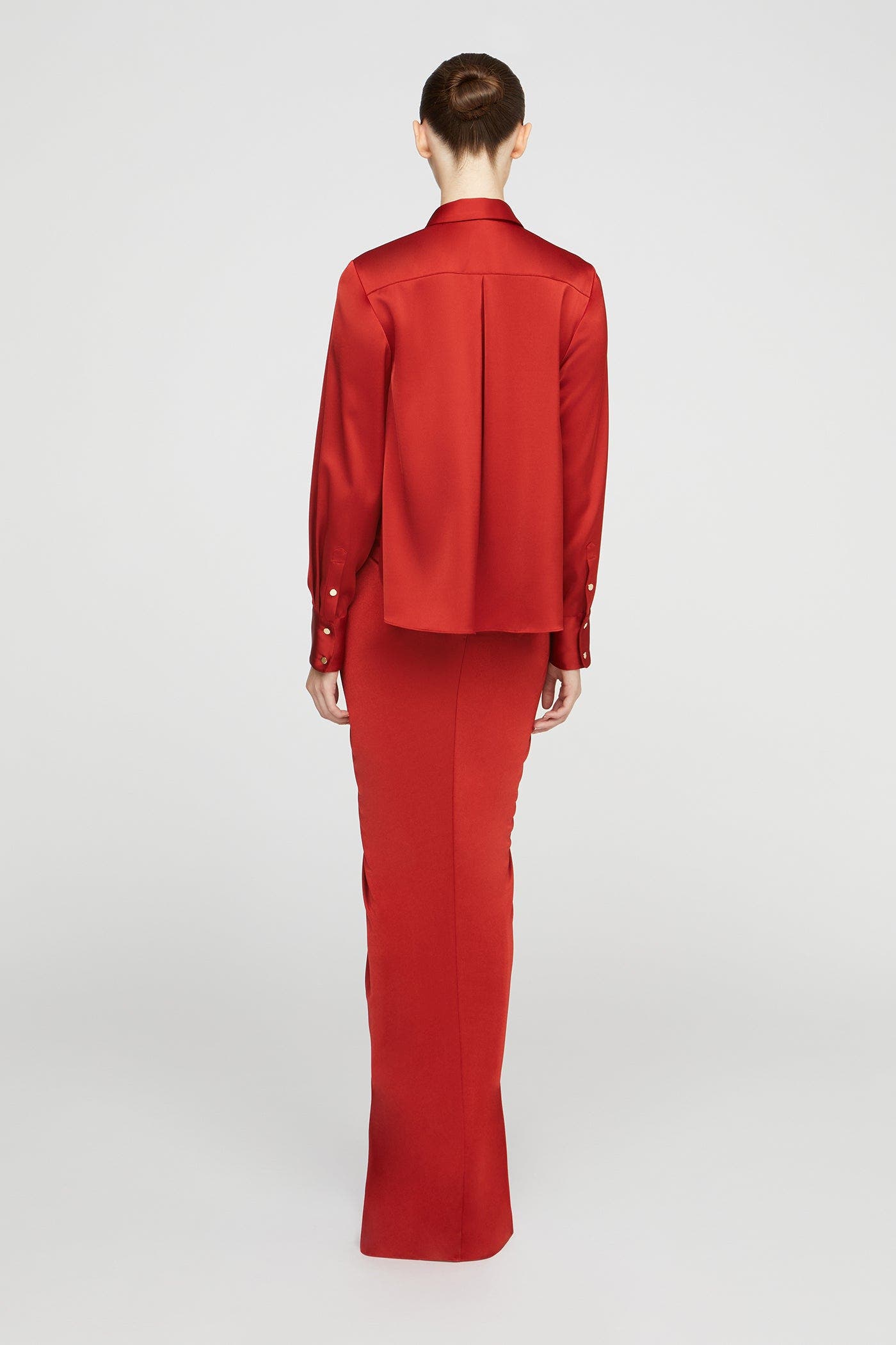 Katrine Jersey And Satin Gown - image 4