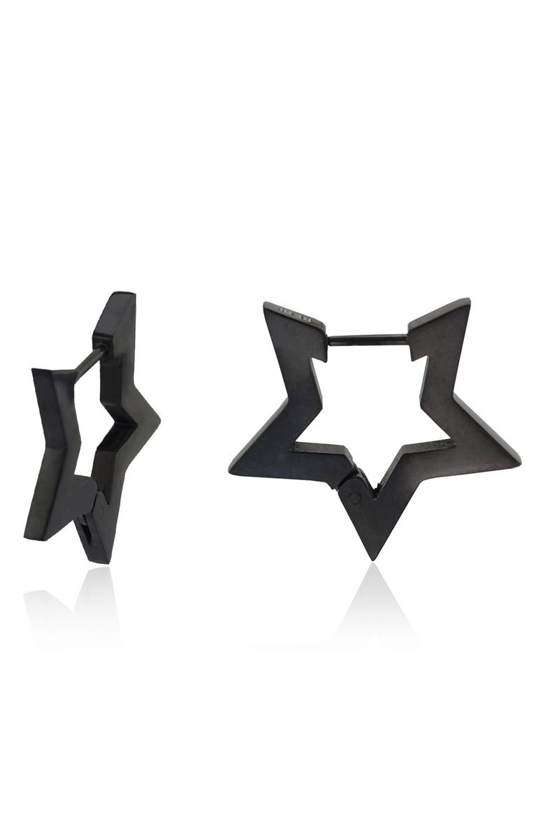 REBL Star Hoop Earrings, Main, color,
