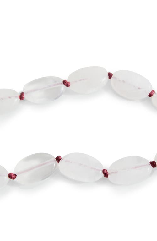 Mango Stone Beaded Cord Necklace
