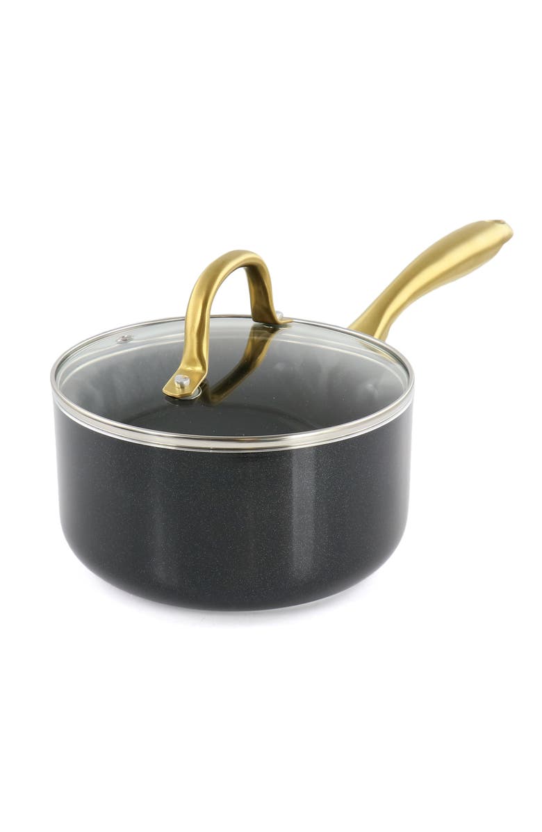 Gibson Home Ellsworth 12 Piece Aluminum Nonstick Cookware Set, Alternate, color, Black