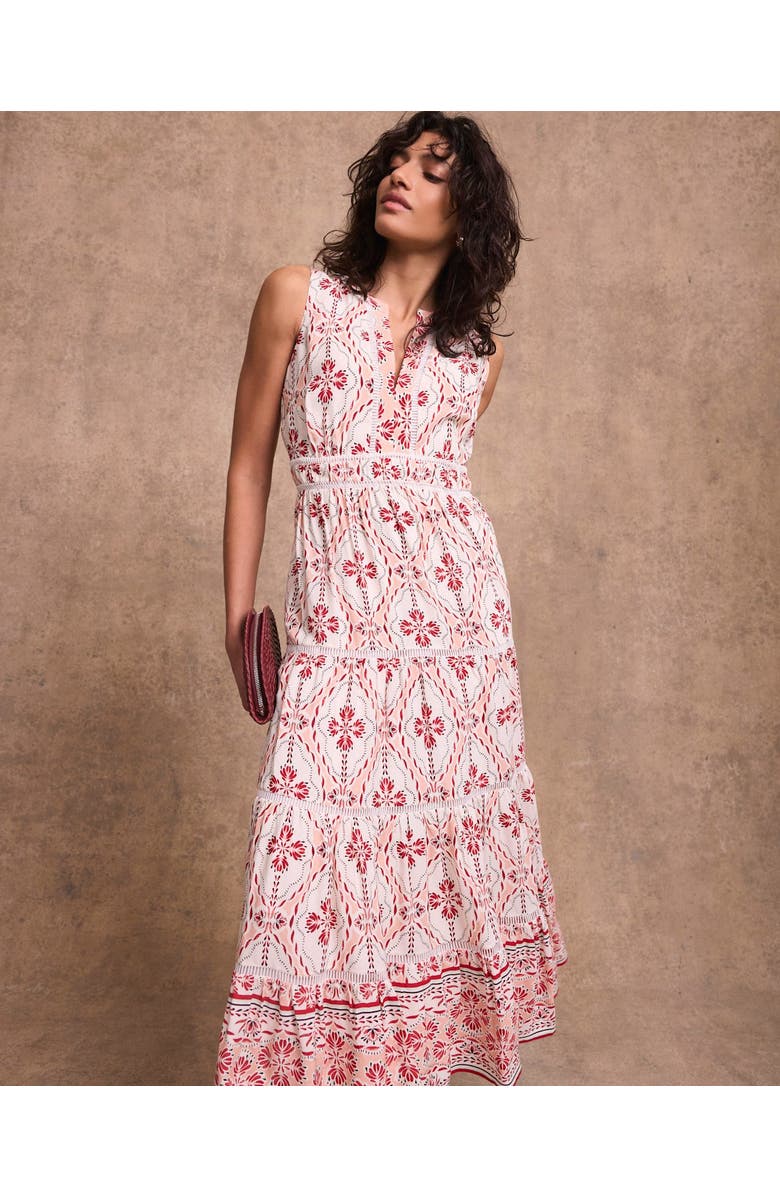 MINT VELVET Geo Print Maxi Dress, Alternate, color, Light Pink