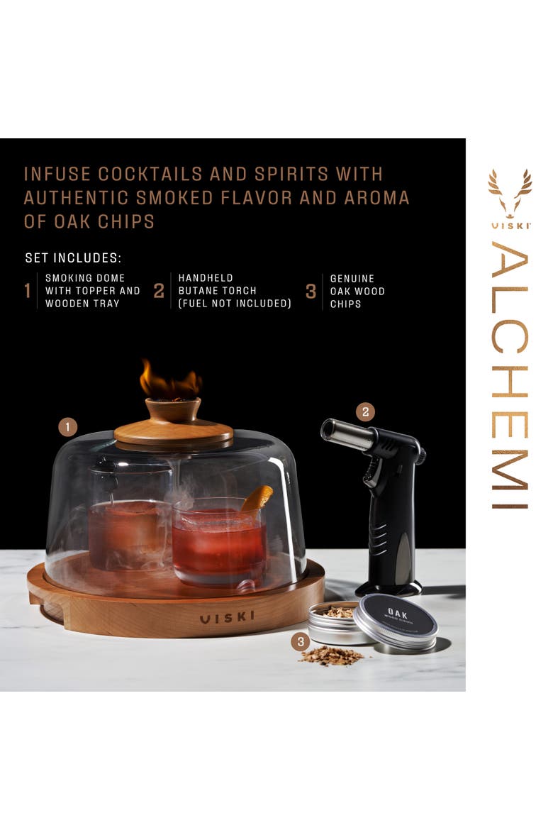 Alchemi Cocktail Smoking Dome, Alternate, color, Clear