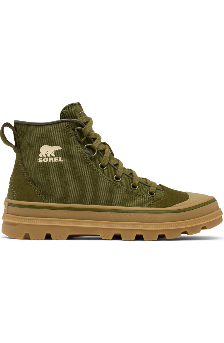 SOREL SCOUT N ABOUT<sup>™</sup> Mid Sneaker, Alternate, color, Utility Green/ Gum