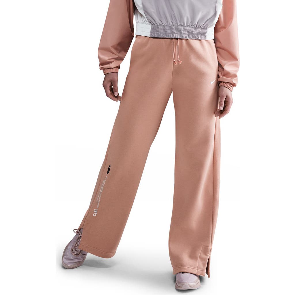 Nike Wide Leg Pants In Pink