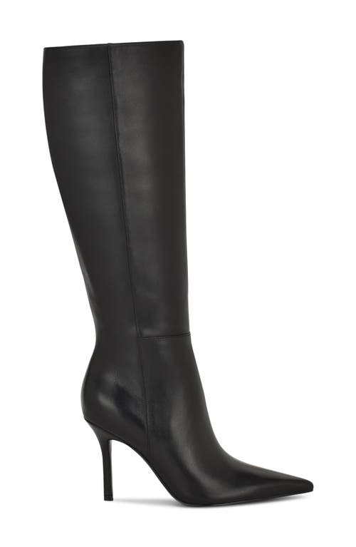Nine West Gerty Pointed Toe Knee High Boot In Black
