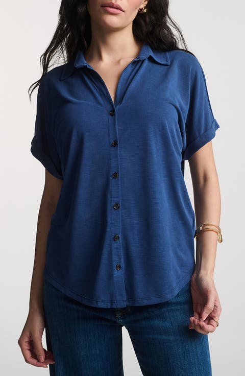 Mediava Short Sleeve Button-Up Shirt