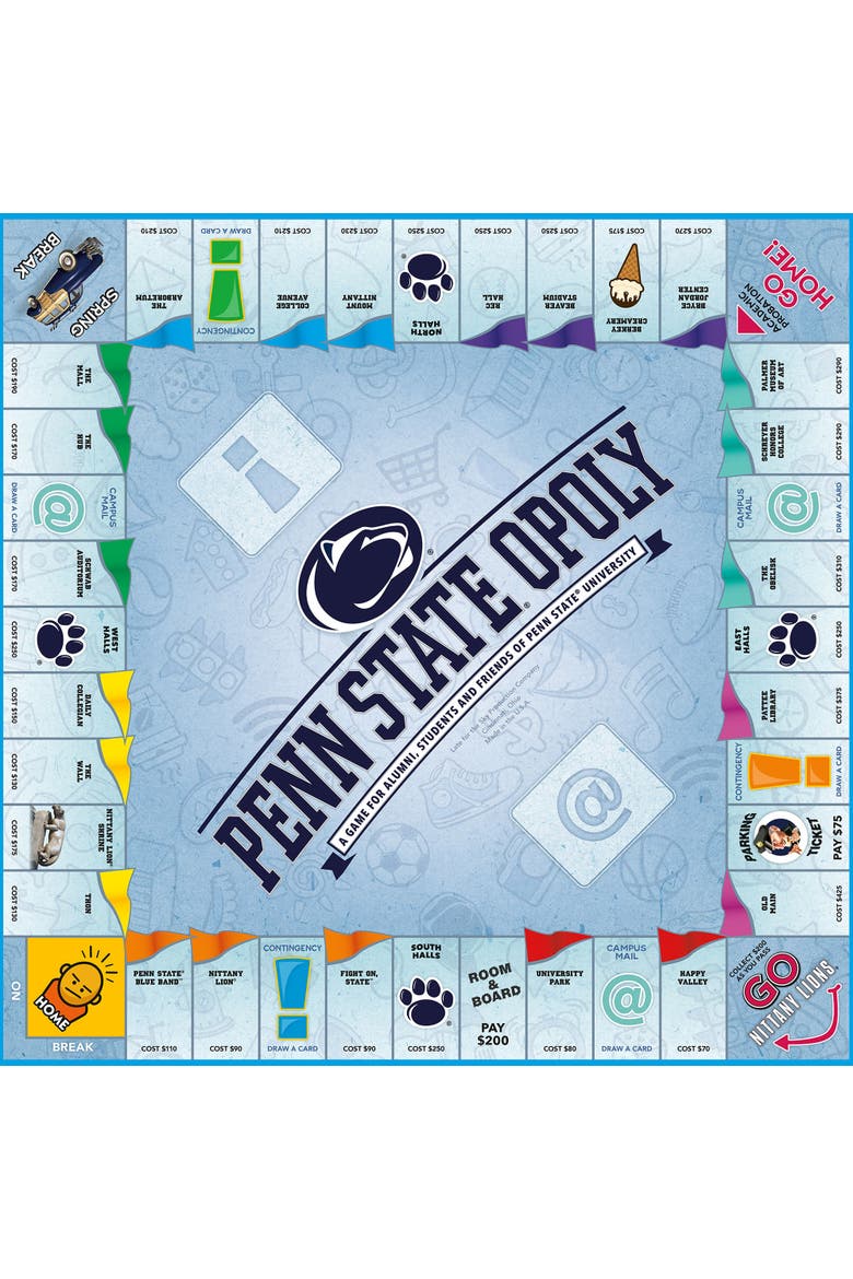 Penn Stateopoly Family Board Game, Alternate, color, Multicolored
