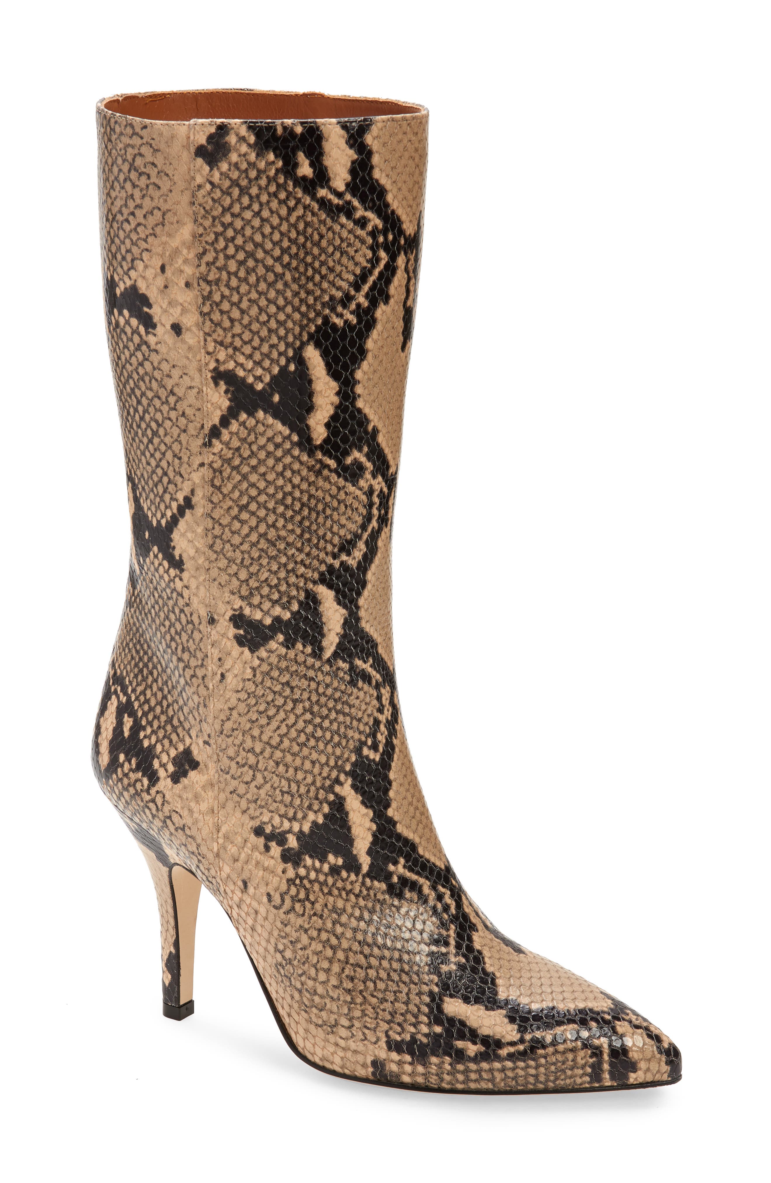Paris Texas Python Embossed Boot, Main, color, 
