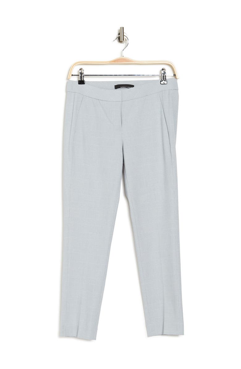 Amanda & Chelsea Comfort Waist Plaid Ankle Pants, Alternate, color, Blue