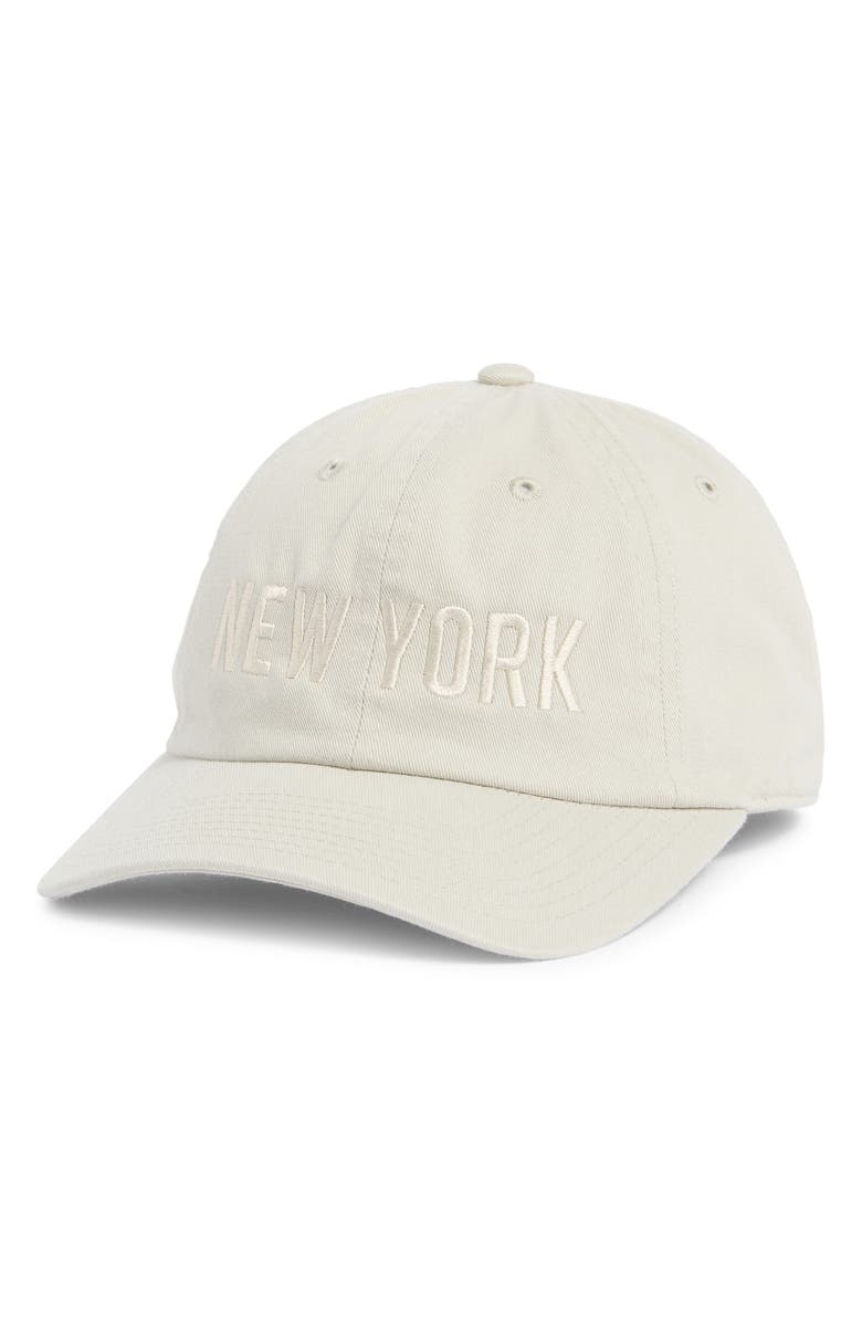 American Needle New York Cotton Baseball Cap, Main, color, Stone/ Khaki