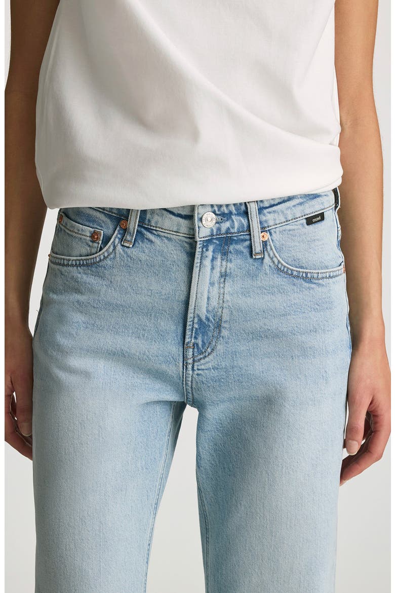 Taylor High Waist Relaxed Straight Leg Jeans, Alternate, color, LIGHT BRUSHED CLASSIC BLUE