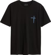 RtA Liam Black Circuit Cross Graphic T-Shirt