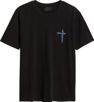 RtA Liam Black Circuit Cross Graphic T-Shirt