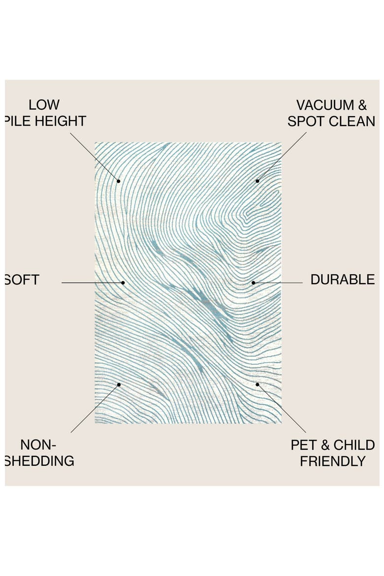 Arlo Woodgrain Geometric Area Rug, Alternate, color, Ivory/Blue