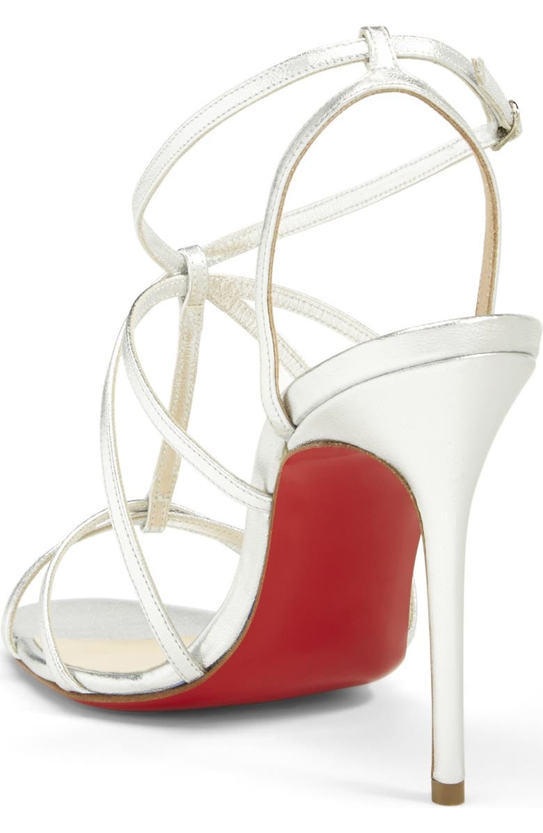 Christian Louboutin 'Youpiyou' Metallic Leather Sandal, Alternate, color,