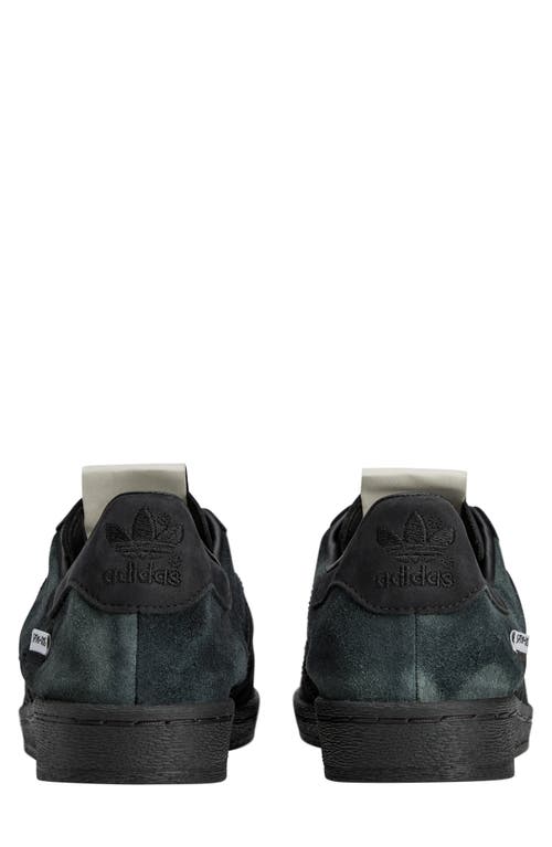 Adidas Originals Adidas X Wales Bonner Superstar 82 Panelled Suede Sneakers In Core Black/cream White