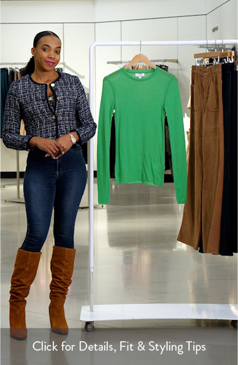 Merino Wool Crewneck Top, sales video thumbnail