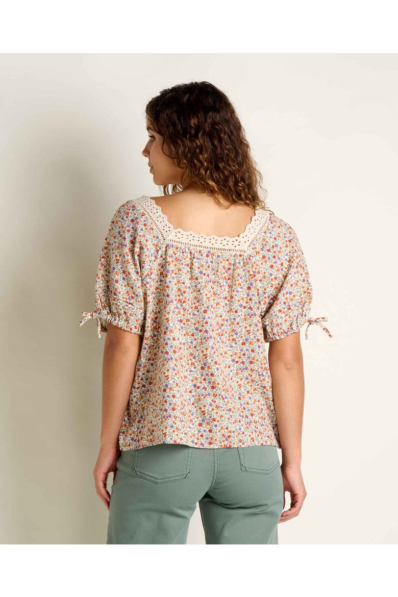 Manzana Peasant Shirt, Alternate, color, Salt Print