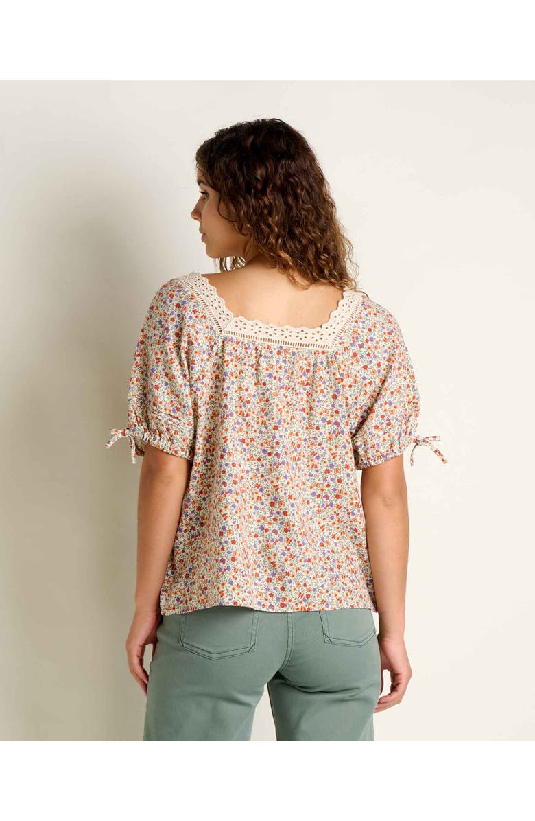 Toad & Co Manzana Peasant Shirt, Alternate, color, Salt Print