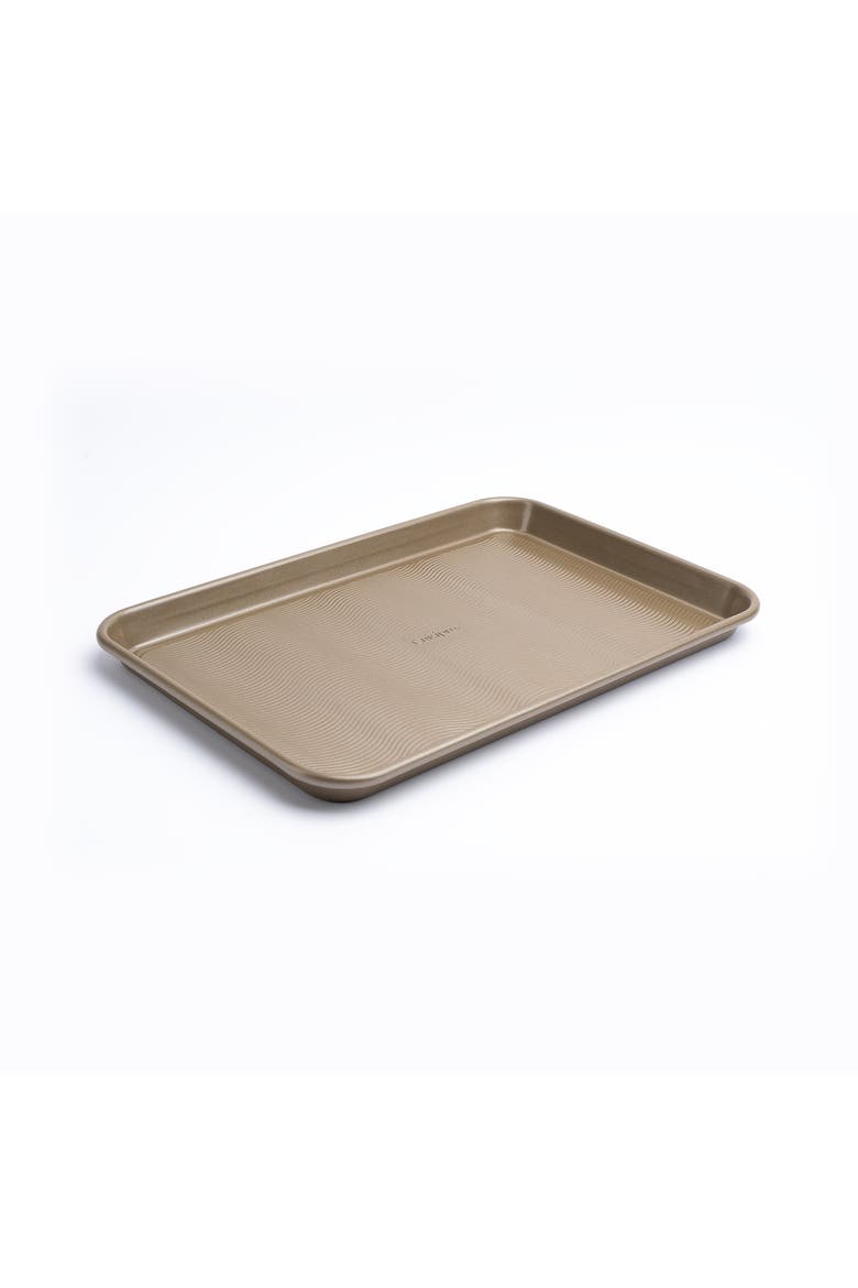 Rectangular Steel Nonstick Baking Sheet Pan, Alternate, color, Brown