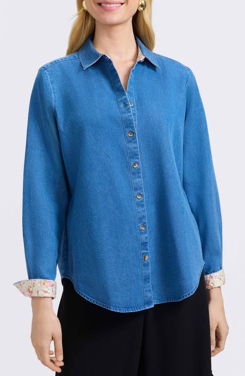Margie Denim Button-Up Shirt