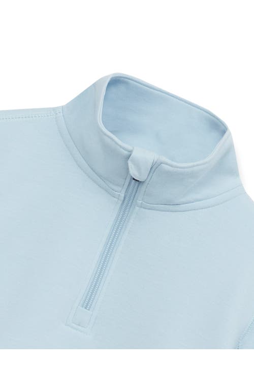 Lands' End Boys Half Zip Pullover In Dream Blue
