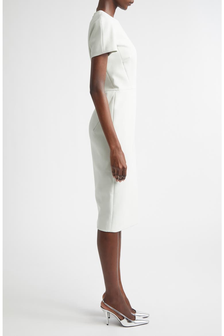 white t shirt dress fitted Victoria Beckham Fitted T Shirt Dress in White