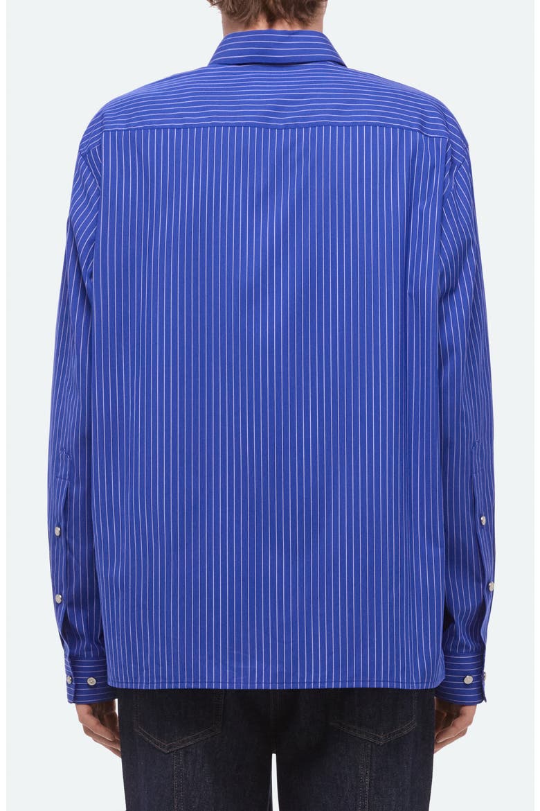 Relaxed Fit Stripe Button-Up Shirt, Alternate, color, ROYAL BLUE MULTI