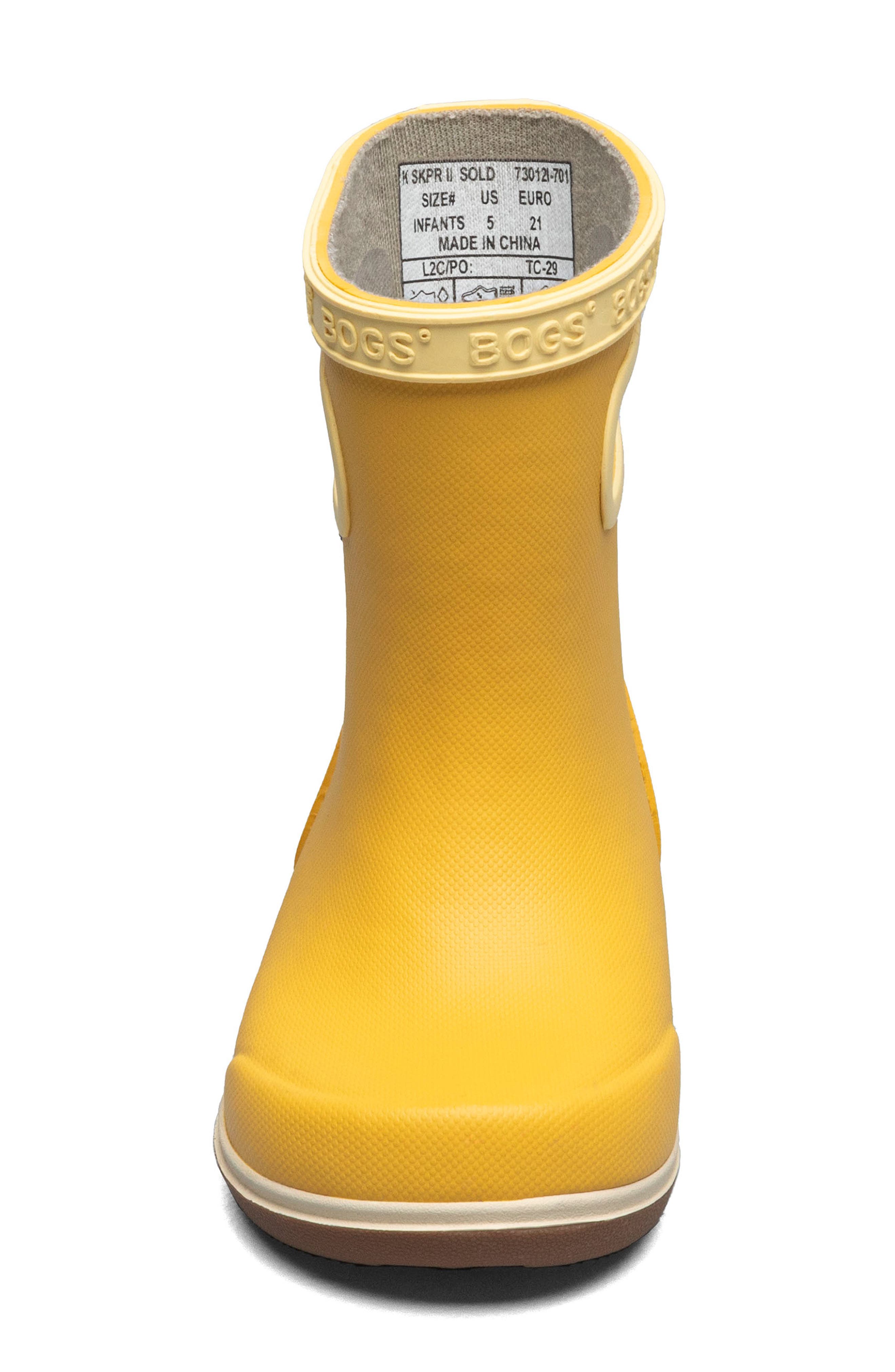 Bogs Kids' Skipper II Waterproof Rain Boot, Alternate, color, Mustard