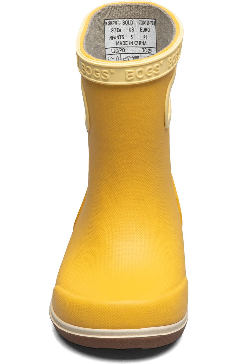 Bogs Kids' Skipper II Waterproof Rain Boot, Alternate, color, Mustard