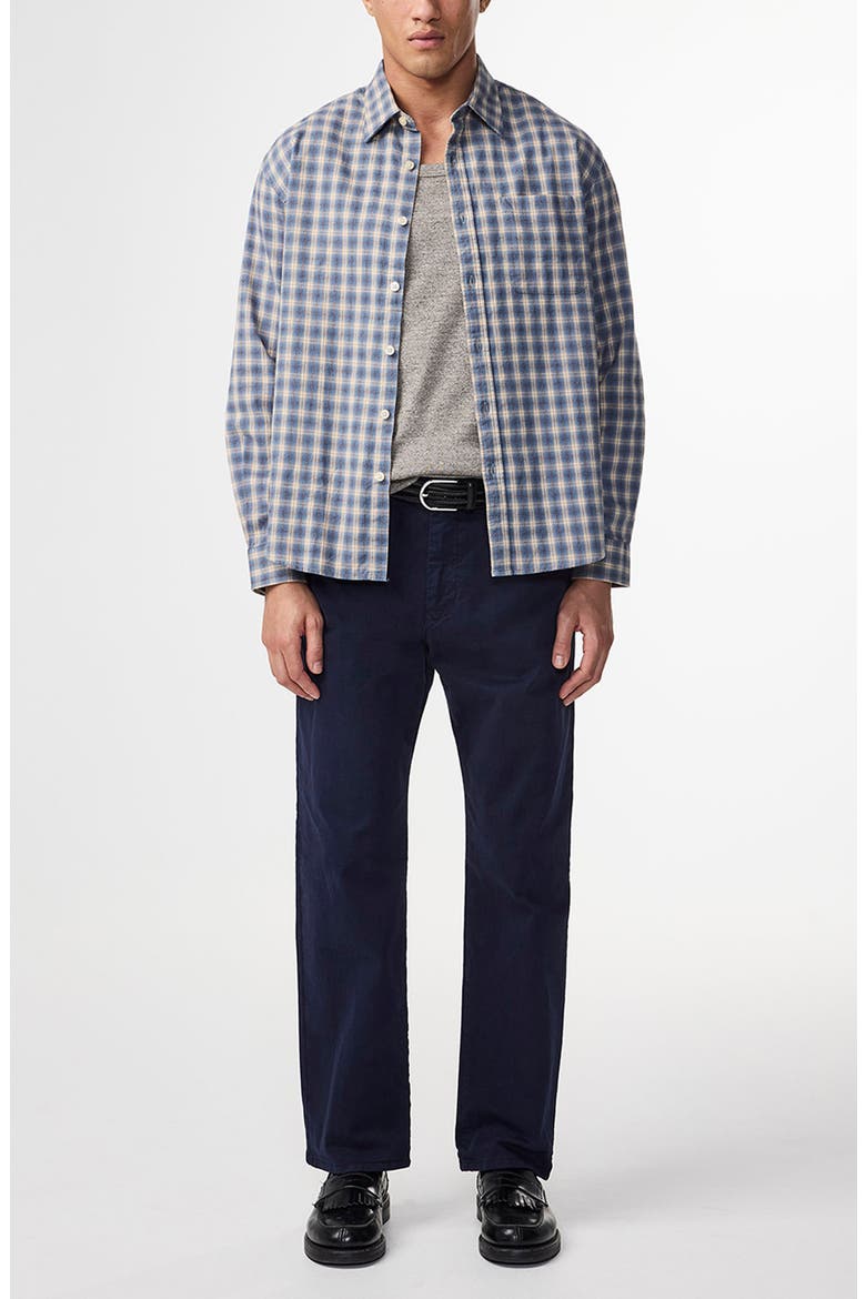 Deon 5465 Organic Cotton Button-Up Shirt, Alternate, color, BLUE CHECK