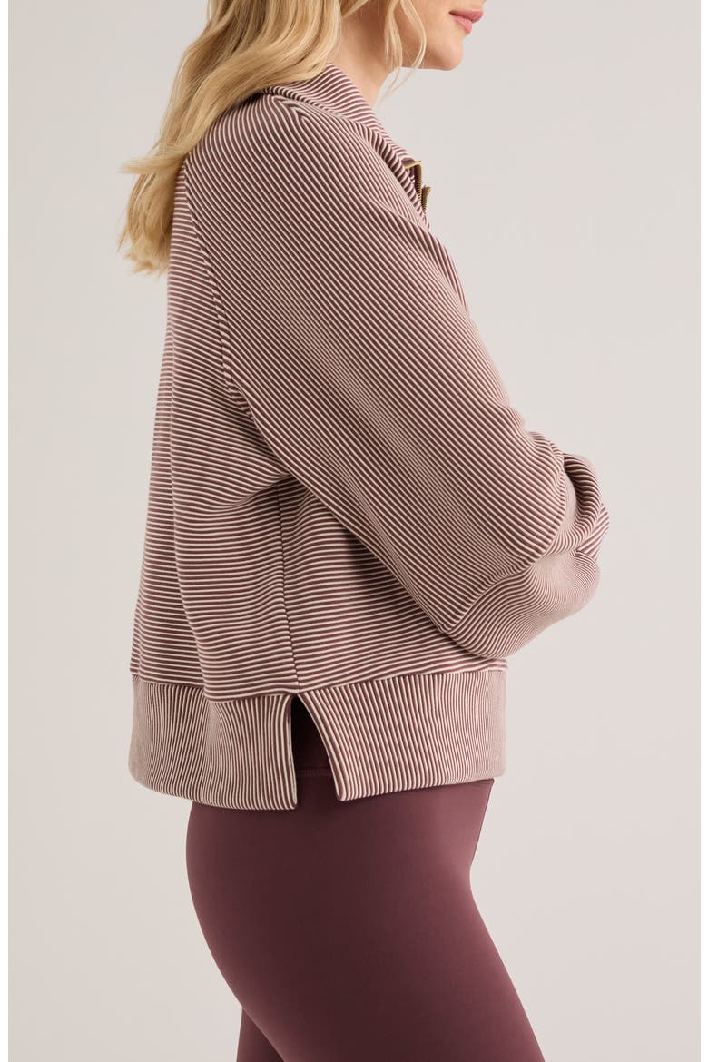 Milano Half-Zip Sweatshirt, Alternate, color, HUCKLEBERRY