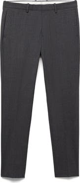 MANGO Prince of Wales Check Super Slim Fit Stretch Pants
