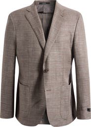 Vince Icon Relaxed Fit Red Mélange Cotton & Silk Blend Sport Coat