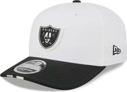 New Era Men's New Era White/Black Las Vegas Raiders 2025 NFL Training Camp 9SEVENTY Adjustable Hat