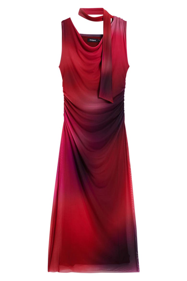 Asymmetric Sleeveless Dress, Alternate, color, PINK