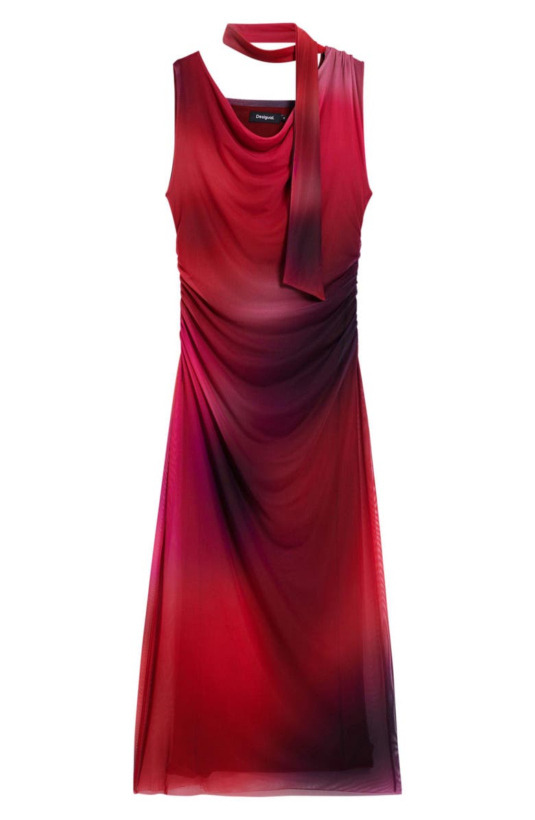 Desigual Asymmetric Sleeveless Dress, Alternate, color, Pink